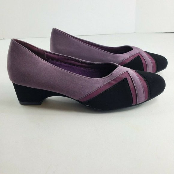 Comfort-well by Beacon Kitten Heels Multicolor Women's Slip On Pumps New - Picture 5 of 10